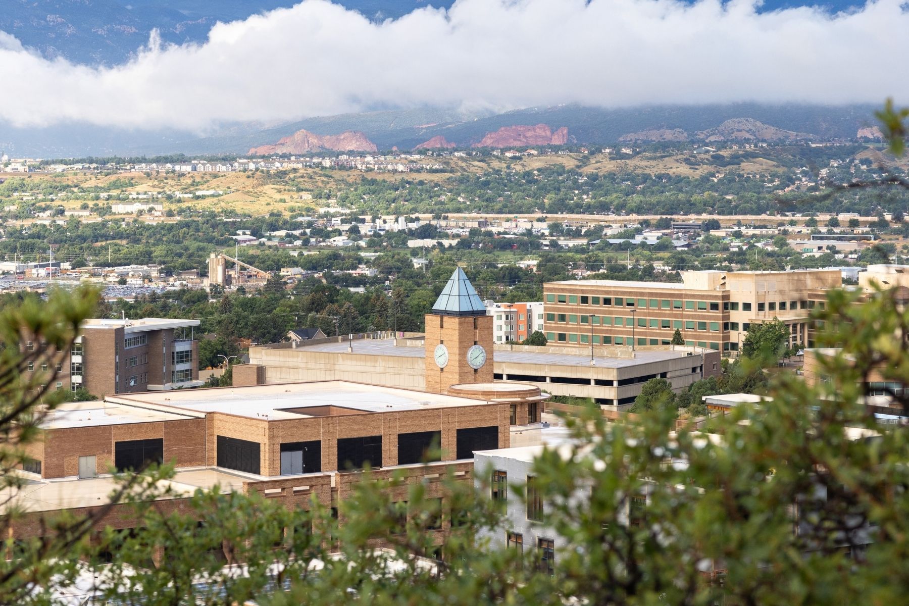view of campus from Austin Bluffs
